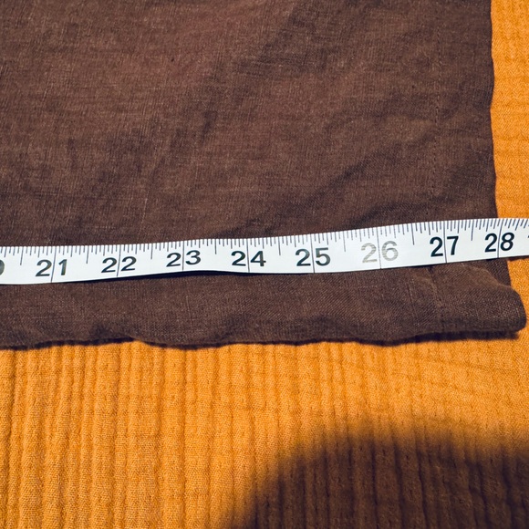 DONNI The Linen Stripe Crop Pant - Picture 9 of 10